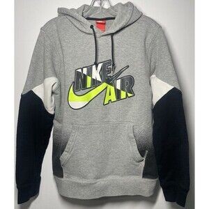 Nike Air Hoodie Men’s M Pullover 588820-064 Grey/Black/White/Green